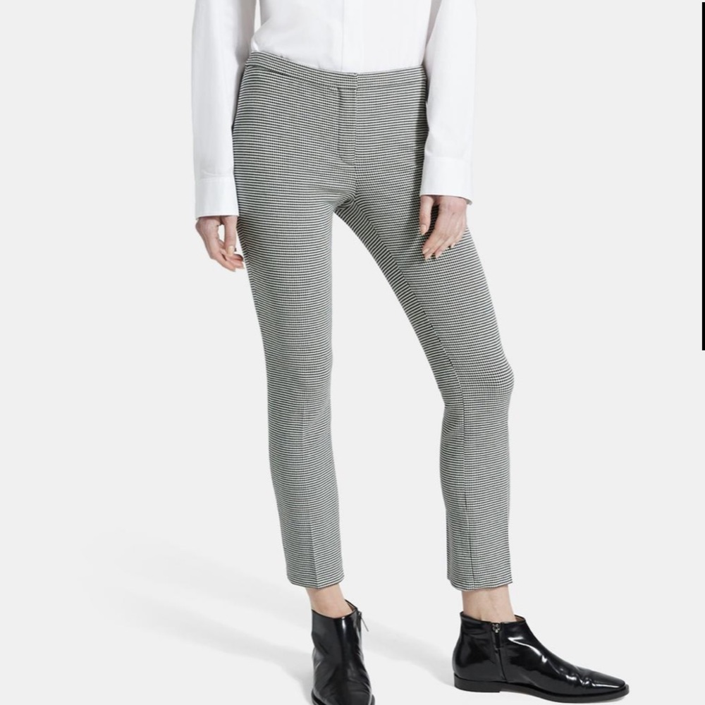 Theory Houndstooth trousers